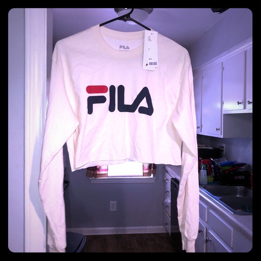 FILA Crop Long Sleeve Top